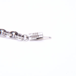 CHROME HEARTS クロムハーツ ラージ ペーパーチェーン ブレスレット 8インチ 重量約36.14g 全長約19cm シルバー925 美品 中古 4a007353