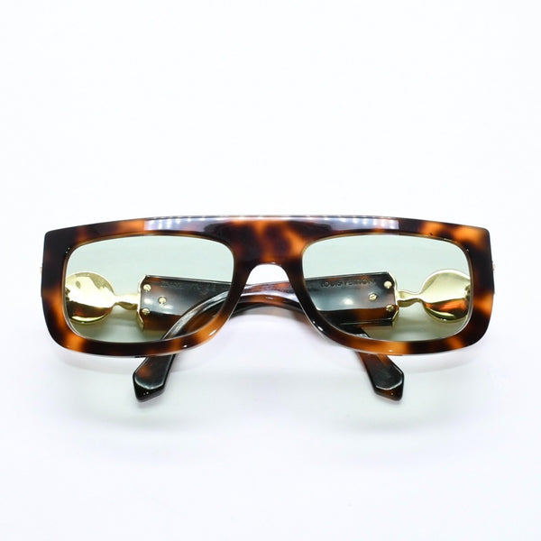 極美品 LOUIS VUITTON ルイヴィトン モノグラム トリビュート サングラス Z2449E サイズ56□21 135 べっ甲カラー Tyler,The Creator 中古 4a007032