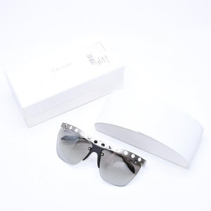 PRADA プラダ サングラス アイウェア SPR53R サイズ62□15 135 メタル プラスチック シルバー ブラック 美品 中古 4a006944