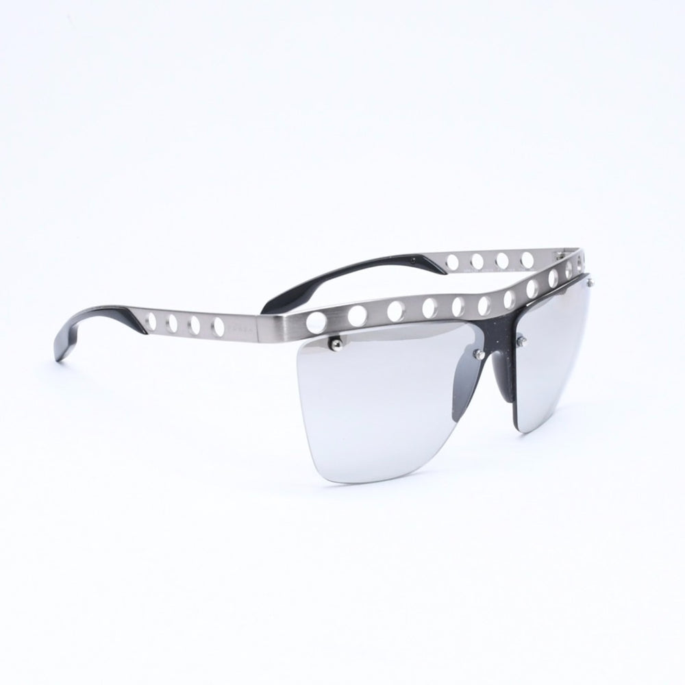 PRADA プラダ サングラス アイウェア SPR53R サイズ62□15 135 メタル プラスチック シルバー ブラック 美品 中古 4a006944