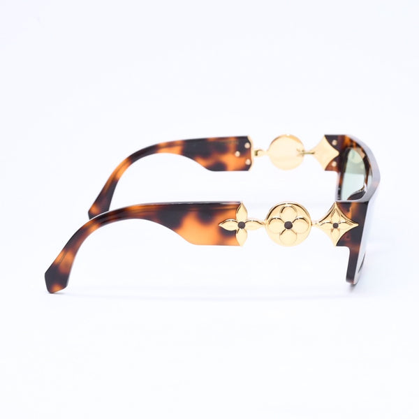 極美品 LOUIS VUITTON ルイヴィトン モノグラム トリビュート サングラス Z2449E サイズ56□21 135 べっ甲カラー Tyler,The Creator 中古 4a007032