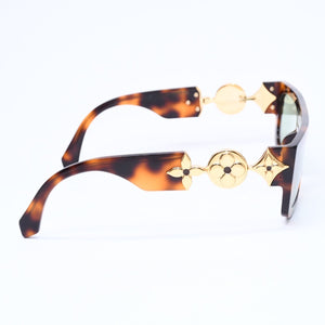 極美品 LOUIS VUITTON ルイヴィトン モノグラム トリビュート サングラス Z2449E サイズ56□21 135 べっ甲カラー Tyler,The Creator 中古 4a007032