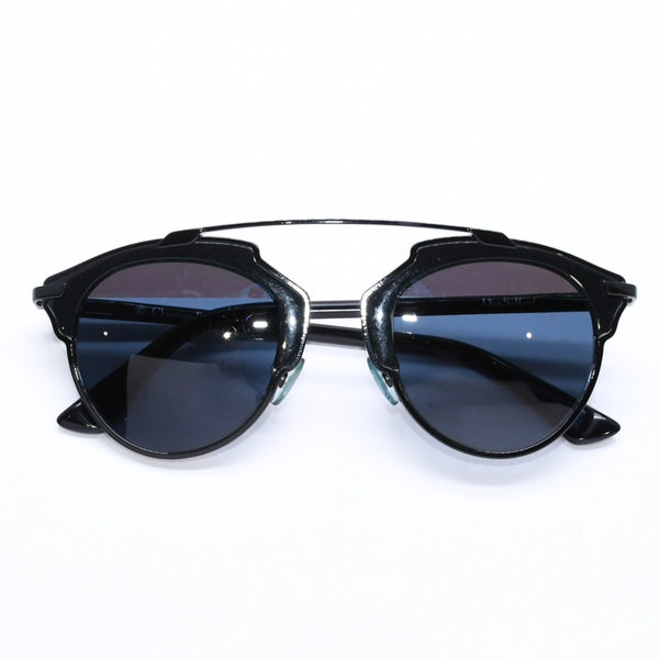 Christian Dior クリスチャンディオール DiorSoReal サングラス アイウェア サイズ48□22 140 ブラック ブルー 美品 中古 4a007026