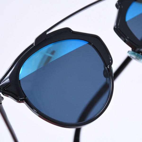Christian Dior クリスチャンディオール DiorSoReal サングラス アイウェア サイズ48□22 140 ブラック ブルー 美品 中古 4a007026
