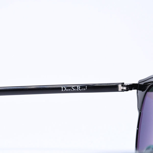 Christian Dior クリスチャンディオール DiorSoReal サングラス アイウェア サイズ48□22 140 ブラック ブルー 美品 中古 4a007026