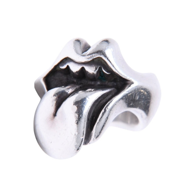 CHROME HEARTS クロムハーツ LIP TONGUE LG リップ&タン ラージ リング 指輪 重量約31.08g サイズ19号 シルバー925 美品 中古 4a007350