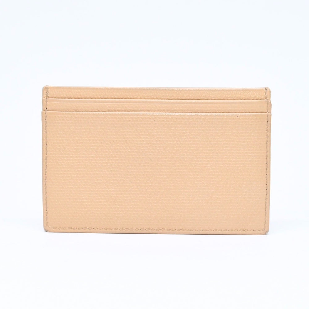 CHANEL シャネル カードケース 10番台 ココマーク ボタン キャビアスキン ベージュ ゴールド金具 美品 中古 4a007122