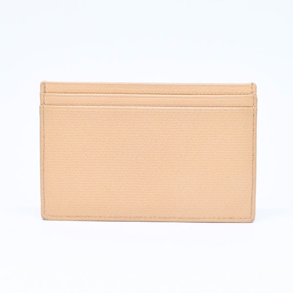 CHANEL シャネル カードケース 10番台 ココマーク ボタン キャビアスキン ベージュ ゴールド金具 美品 中古 4a007122