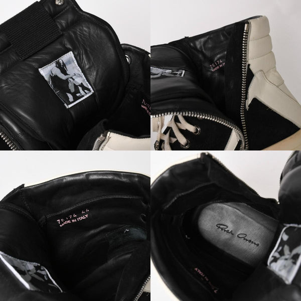 Rick Owens リックオウエンス × CHROME HEARTS クロムハーツ ジオバスケット スニーカー サイズ44 ブラック ホワイト 美品 中古 4a005116