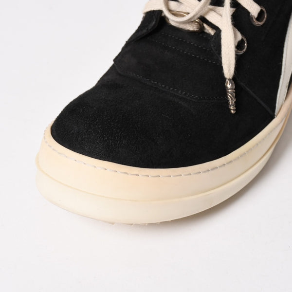 Rick Owens リックオウエンス × CHROME HEARTS クロムハーツ ジオバスケット スニーカー サイズ44 ブラック ホワイト 美品 中古 4a005116