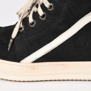 Rick Owens リックオウエンス × CHROME HEARTS クロムハーツ ジオバスケット スニーカー サイズ44 ブラック ホワイト 美品 中古 4a005116