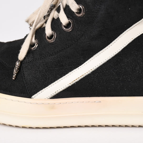 Rick Owens リックオウエンス × CHROME HEARTS クロムハーツ ジオバスケット スニーカー サイズ44 ブラック ホワイト 美品 中古 4a005116
