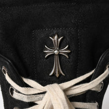 画像をギャラリービューアに読み込む, Rick Owens リックオウエンス × CHROME HEARTS クロムハーツ ジオバスケット スニーカー サイズ44 ブラック ホワイト 美品 中古 4a005116