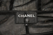 Load image into Gallery viewer, 新品未使用 CHANEL シャネル ファレル愛用 メンズ メッシュ ポリアミド パーカー ブラック P60972V46493 サイズ42 中古 4b013372