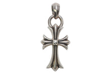 Load image into Gallery viewer, 極美品 CHROME HEARTS クロムハーツ CH CRS SML W/BALE スモールCHクロス Wベイルペンダントトップ チャーム 重量約23.2g 中古 4b013260