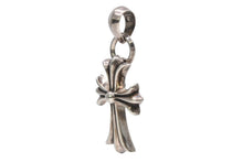 Load image into Gallery viewer, 極美品 CHROME HEARTS クロムハーツ CH CRS SML W/BALE スモールCHクロス Wベイルペンダントトップ チャーム 重量約23.2g 中古 4b013260