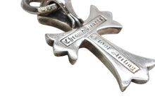 Load image into Gallery viewer, 極美品 CHROME HEARTS クロムハーツ CH CRS SML W/BALE スモールCHクロス Wベイルペンダントトップ チャーム 重量約23.2g 中古 4b013260