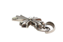 Load image into Gallery viewer, 極美品 CHROME HEARTS クロムハーツ CH CRS SML W/BALE スモールCHクロス Wベイルペンダントトップ チャーム 重量約23.2g 中古 4b013260