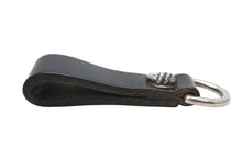 Load image into Gallery viewer, 極美品 CHROME HEARTS クロムハーツ ベルトループ クロー ボタンレザー レザー シルバー925 ブラック シルバー 中古 4b013265