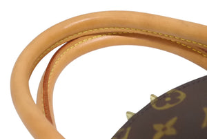 極美品 LOUIS VUITTON ルイヴィトン エリプスPM ハンドバッグ モノグラム M51127 PVC ヌメ革 ブラウン ゴールド金具 中古 4b011616