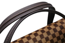 Load image into Gallery viewer, 新品同様品 LOUIS VUITTON ルイヴィトン ライオン ハンドバッグ M92131 ブラウン レザー ダミエソバージュ ゴールド金具 中古 4b011418