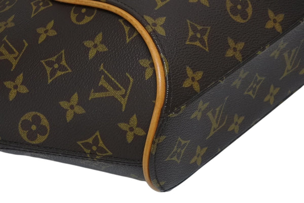 極美品 LOUIS VUITTON ルイヴィトン エリプスPM ハンドバッグ モノグラム M51127 PVC ヌメ革 ブラウン ゴールド金具 中古 4b011616