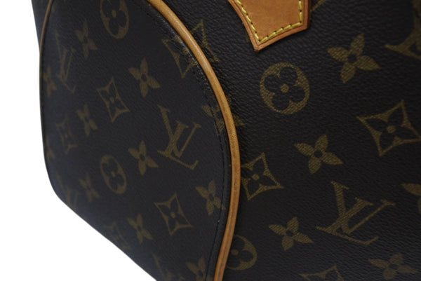 極美品 LOUIS VUITTON ルイヴィトン エリプスPM ハンドバッグ モノグラム M51127 PVC ヌメ革 ブラウン ゴールド金具 中古 4b011616
