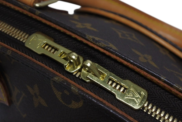 極美品 LOUIS VUITTON ルイヴィトン エリプスPM ハンドバッグ モノグラム M51127 PVC ヌメ革 ブラウン ゴールド金具 中古 4b011616