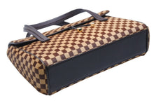 Load image into Gallery viewer, 新品同様品 LOUIS VUITTON ルイヴィトン ライオン ハンドバッグ M92131 ブラウン レザー ダミエソバージュ ゴールド金具 中古 4b011418