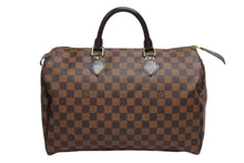 Load image into Gallery viewer, 極美品 LOUIS VUITTON ルイヴィトン スピーディ35 ハンドバッグ N41363 ダミエキャンバス ブラウン ゴールド金具 中古 4b011629