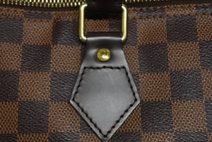 極美品 LOUIS VUITTON ルイヴィトン スピーディ35 ハンドバッグ N41363 ダミエキャンバス ブラウン ゴールド金具 中古 4b011629
