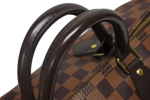極美品 LOUIS VUITTON ルイヴィトン スピーディ35 ハンドバッグ N41363 ダミエキャンバス ブラウン ゴールド金具 中古 4b011629