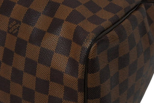 極美品 LOUIS VUITTON ルイヴィトン スピーディ35 ハンドバッグ N41363 ダミエキャンバス ブラウン ゴールド金具 中古 4b011629