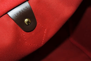 極美品 LOUIS VUITTON ルイヴィトン スピーディ35 ハンドバッグ N41363 ダミエキャンバス ブラウン ゴールド金具 中古 4b011629