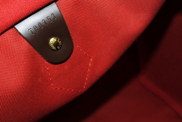 極美品 LOUIS VUITTON ルイヴィトン スピーディ35 ハンドバッグ N41363 ダミエキャンバス ブラウン ゴールド金具 中古 4b011629