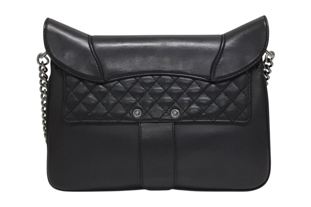 極美品 CHANEL シャネル Paris-Dallas フリンジ フラップ サドルバッグ キルティング 2014年 19番台 カーフスキン ブラック 4b011468
