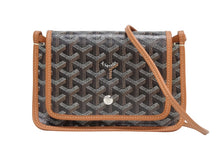 Load image into Gallery viewer, 新品未使用 GOYARD ゴヤール プリュメ ポーチウォレット ショルダーバッグ ブラウン PVC レザー シルバー金具 中古 4b011431