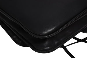 極美品 CHANEL シャネル Paris-Dallas フリンジ フラップ サドルバッグ キルティング 2014年 19番台 カーフスキン ブラック 4b011468