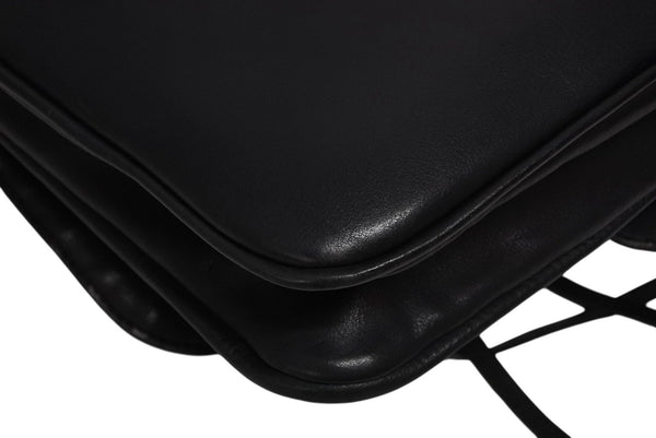 極美品 CHANEL シャネル Paris-Dallas フリンジ フラップ サドルバッグ キルティング 2014年 19番台 カーフスキン ブラック 4b011468
