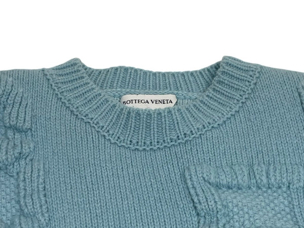 BOTTEGA VENETA ボッテガヴェネタ 立体ロゴ オーバーサイズニットセーター 707883 V26T0 サイズs 美品 中古 4b011339