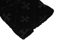 Load image into Gallery viewer, 新品未使用 CHROME HEARTS クロムハーツ ブラック ベルベット クロスダーク パターン 長袖シャツ サイズS 中古 4b011445