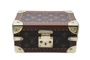 極美品 LOUIS VUITTON ルイヴィトン モノグラムコフレトレゾール20 ジュエリーケース ポーチ M20037 中古 4b011432