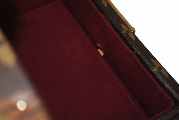 極美品 LOUIS VUITTON ルイヴィトン モノグラムコフレトレゾール20 ジュエリーケース ポーチ M20037 中古 4b011432