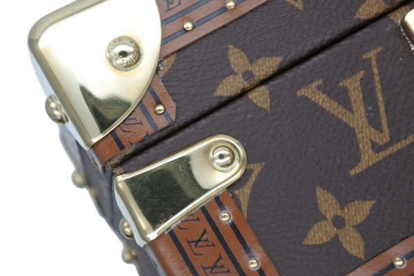 極美品 LOUIS VUITTON ルイヴィトン モノグラムコフレトレゾール20 ジュエリーケース ポーチ M20037 中古 4b011432