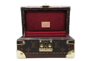 極美品 LOUIS VUITTON ルイヴィトン モノグラムコフレトレゾール20 ジュエリーケース ポーチ M20037 中古 4b011432