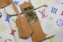 Load image into Gallery viewer, LOUIS VUITTON ルイヴィトン スピーディ30 ハンドバッグ M92643 モノグラム マルチカラー 村上隆 ホワイト 美品 中古 4b011643
