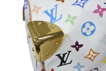 Load image into Gallery viewer, LOUIS VUITTON ルイヴィトン スピーディ30 ハンドバッグ M92643 モノグラム マルチカラー 村上隆 ホワイト 美品 中古 4b011643