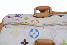 Load image into Gallery viewer, LOUIS VUITTON ルイヴィトン スピーディ30 ハンドバッグ M92643 モノグラム マルチカラー 村上隆 ホワイト 美品 中古 4b011643