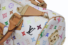 Load image into Gallery viewer, LOUIS VUITTON ルイヴィトン スピーディ30 ハンドバッグ M92643 モノグラム マルチカラー 村上隆 ホワイト 美品 中古 4b011643