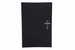 CHROME HEARTS クロムハーツ バインダー ノートカバー マックスフィールド限定 ラージCHクロス ナイロン シルバ−925 美品 中古 4b011713